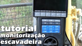 dicas de monitorizacão para iniciantes parte 2 da escavadeira 350 LC da Komatsu operador Emerson [upl. by Nakada]