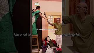 Me and my sibling during saaf safai tmkoc funny comedy relatable shorts viralvideo kids [upl. by Beitz]