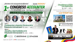 Invitación Dr Valencia 1er Congreso Accounter Tributación Internacional Fin de año  Barranquilla [upl. by Aoniak]