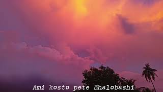 Ami Kosto Pete Bhalobashi Tai Tomar Kache Ashi  with Lyrics  Ayub Bachchu Bengali Songs [upl. by Lebisor]