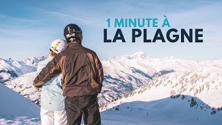 LA PLAGNE ⎜1 MINUTE AU COEUR DES ALPES [upl. by Arakat855]