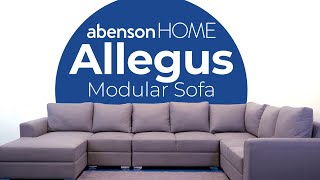 Allegus Sofa Comfortable Versatile Modular  abensonHOME [upl. by Ille]