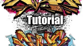 Tutorial  How to make Graffiti sketches  Step by step [upl. by Gertrud]