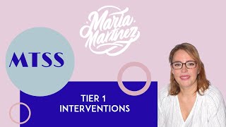 MTSS What you need to know about Tier 1 Interventions [upl. by Yrallam]