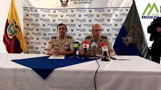 Rueda de prensa sobre cuatro aprehendidos implicados en el delito de extorsión [upl. by Nylirret734]