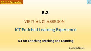 53 Virtual ClassroomCharacteristicsStrategies of virtual classroomAdvantages [upl. by Funk865]