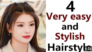 4best easy amp stylish hair style new Hair style For Girls [upl. by Cheri]