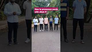 How to pronounce Silent R englishenglishlearningenglishvocabularyspokenpronunciationword [upl. by Stephania]