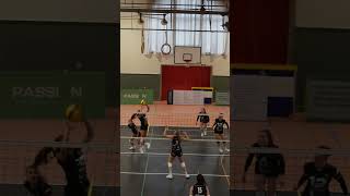 setter point 🏐🧠 volleyball volleyballeurope sports highlights [upl. by Kylila887]