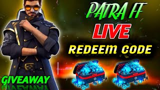 EVERY 30 MINUTE DROP 20Rs REDEEM CODE FREE LIVE GIVEAWAY  FREE FIRE LIVE REDEEM CODE GIVEAWAY [upl. by Harahs]