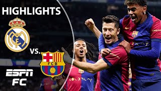 🚨 EL CLASICO 🚨 Real Madrid vs Barcelona  LALIGA Highlights  ESPN FC [upl. by Doyle]