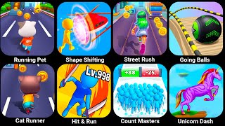 Running Pet Shape Shifting Going Balls Street Rush Cat Run Simulator Hit amp Run Blob Runner [upl. by Samson]