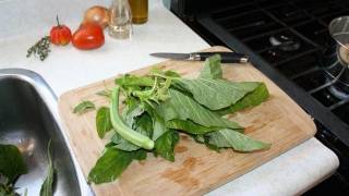 How To Make Jamaican Callaloo With Saltfish [upl. by Laforge]