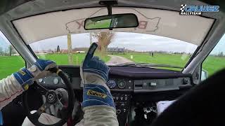 Onboard SS Moorslede 1  Short Rally Moorslede 2024  Mercedes 190E 23 16v [upl. by Eidnew]