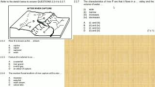 Geography Geomorphology River capture answered questions Part 2 [upl. by Flanagan164]