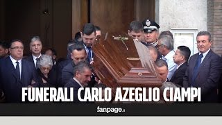 Lultimo saluto al presidente Ciampi ai funerali il dolore della moglie Franca [upl. by Maupin]