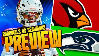 Kyler Murray and Geno Smith in NFC West clash  Seahawks vs Cardinals Week 12 NFL Preview  PFF [upl. by Elleirbag]