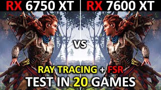 RX 6750 XT vs RX 7600 XT  Test in 20 Games  1080p  1440p  The Ultimate Comparison 🔥  2024 [upl. by Llertnad]