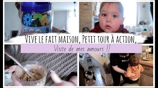 vlog du 22 Février  Vive le fait maison Petit tour à action Visite de mes amours [upl. by Odrareve301]