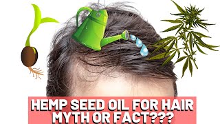 Hemp Seed Oil Hair Growth  MYTH or FACT [upl. by Latona]