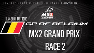 2013 MXGP of Belgium FULL MX2 Race 2  Motocross [upl. by Akenot]