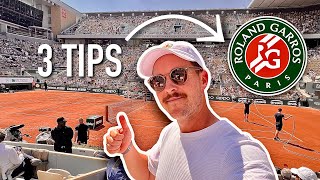 A Day at Roland Garros in 2023 3 Tips tennis [upl. by Eelessej]