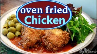 Oven Fried Chicken Recipe 2017  Recipes By Chef Ricardo [upl. by Lleroj]