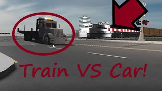 Roblox Crash Town Game Thing Trains Vs Cars [upl. by Ennairac]