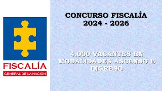 concurso FISCALIA 2024  2025  2026 [upl. by Pulchi]