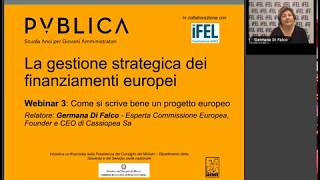 22022019  Come si scrive bene un progetto europeo [upl. by Egon]