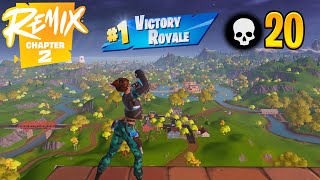 Fortnite Chapter 2 Remix  High Kill Solo Ranked OG Gameplay Keyboard amp Mouse [upl. by Gibe180]