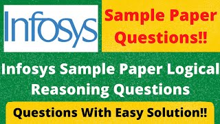 Infosys Sample Paper Logical Reasoning Questions  Repeated Logical Reasoning Questions 🔥🔥 [upl. by Carlen247]