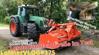 LohnerVLOG375 Frontzapfwelle Test am neuen Trecker I Fendt926 WartungKalibrierung I Dücker UMG2800 [upl. by Abdella596]