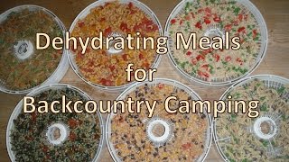 Dehydrating Meals for Backcountry Camping [upl. by Jeromy]