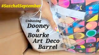 Dooney amp Bourke Unboxing Art Deco Barrel dooneyandbourke fashion handbags SatchelSeptember bag [upl. by Doi55]