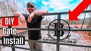 DIY INSTALLING A GATE [upl. by Daryn]