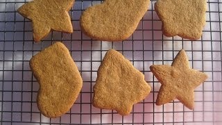 Christmas Day cutout GINGERBREAD COOKIES  How to make GINGERBREAD COOKIES demonstration amp recipe [upl. by Vallie]