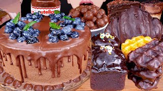 ASMR MALTESERS CHOCOLATE MILK MAGNUM ICE CREAM CAKE TWIX NUTELLA DESSERT MUKBANG 먹방咀嚼音 EATING SOUNDS [upl. by Thatch270]