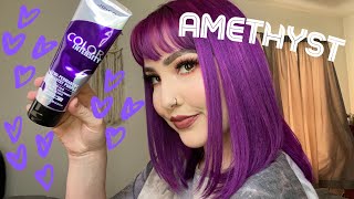 DYING MY HAIR PURPLE  JOICO COLOR INTENSITY  AMETHYST PURPLE [upl. by Eat792]