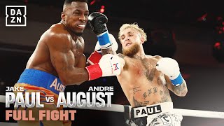 HUGE KO  Jake Paul vs Andre August Full Fight [upl. by Pope]