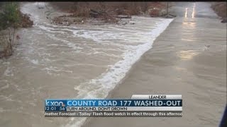 High water closes Williamson Co roads [upl. by Ehc]