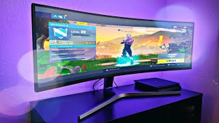 Samsung 49quot QLED CHG90 UltraWide Gaming Monitor Unboxing amp Impressions [upl. by Oretna312]