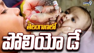 తెలంగాణలో పోలియో డే  Pulse Polio At Telangana State  Prime9 News [upl. by Conias]