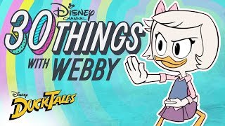 30 Things With Webby Vanderquack  DuckTales  Disney Channel [upl. by Danialah]