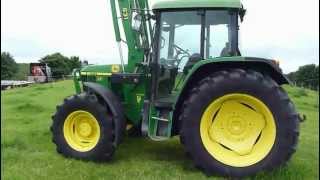 John Deere 6410 tractor with John deere 631 loader [upl. by Chasse692]