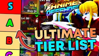 The ULTIMATE Update 1 Unit Tier List In Anime Defenders [upl. by Ymer]