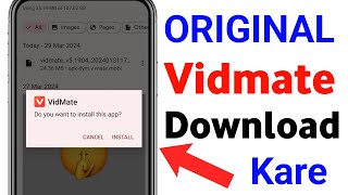 Original Vidmate Download Kare  Vidmate Download Kaise Kare  How To Download Original Vidmate [upl. by Attirb]