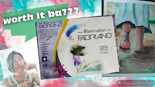 FABRIANO WATERCOLOR PAPER REVIEW [upl. by Nyvrem]