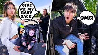 STEALING A WOMANS BABY IN FRONT OF MY FIANCÉ PRANK HE GOES CRAZY [upl. by Nwad23]