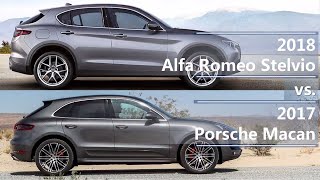 2018 Alfa Romeo Stelvio vs 2017 Porsche Macan technical comparison [upl. by Yves81]